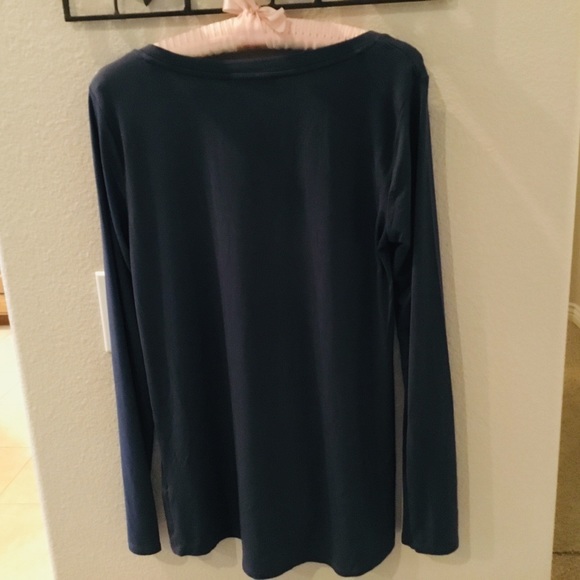 Cable & Gauge soft and silky long sleeve grey top - Picture 3 of 11